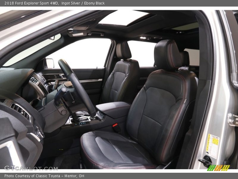 Ingot Silver / Ebony Black 2018 Ford Explorer Sport 4WD