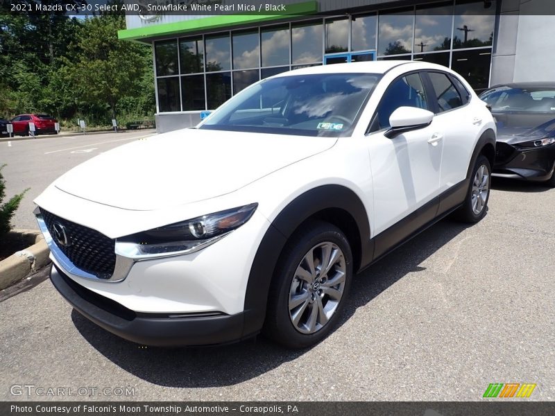 Snowflake White Pearl Mica / Black 2021 Mazda CX-30 Select AWD