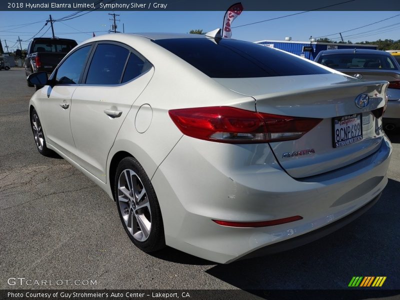 Symphony Silver / Gray 2018 Hyundai Elantra Limited