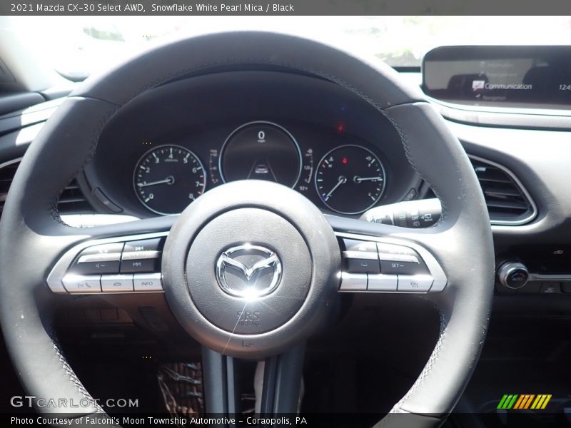 Snowflake White Pearl Mica / Black 2021 Mazda CX-30 Select AWD
