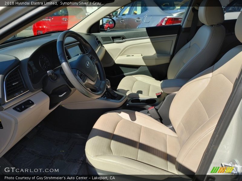 Symphony Silver / Gray 2018 Hyundai Elantra Limited