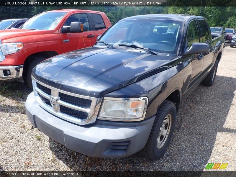 Brilliant Black / Dark Slate Gray/Medium Slate Gray 2008 Dodge Dakota ST Crew Cab 4x4