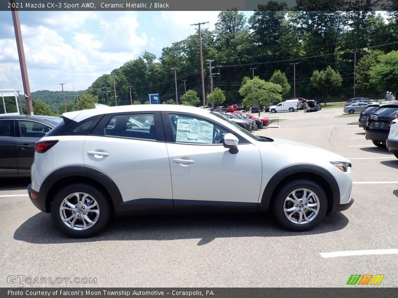 Ceramic Metallic / Black 2021 Mazda CX-3 Sport AWD