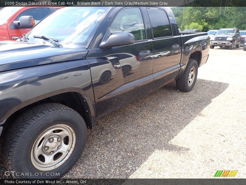 Brilliant Black / Dark Slate Gray/Medium Slate Gray 2008 Dodge Dakota ST Crew Cab 4x4