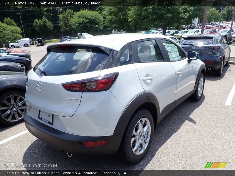 Ceramic Metallic / Black 2021 Mazda CX-3 Sport AWD