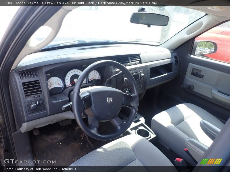 Brilliant Black / Dark Slate Gray/Medium Slate Gray 2008 Dodge Dakota ST Crew Cab 4x4