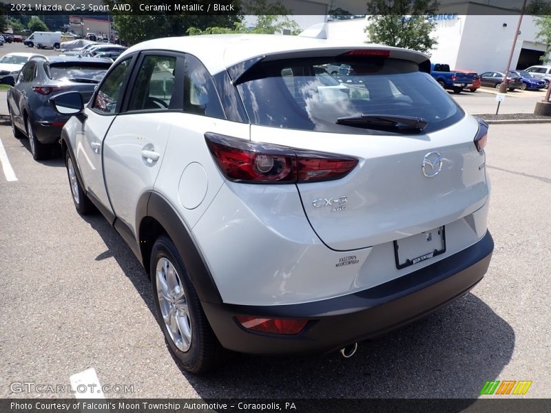 Ceramic Metallic / Black 2021 Mazda CX-3 Sport AWD