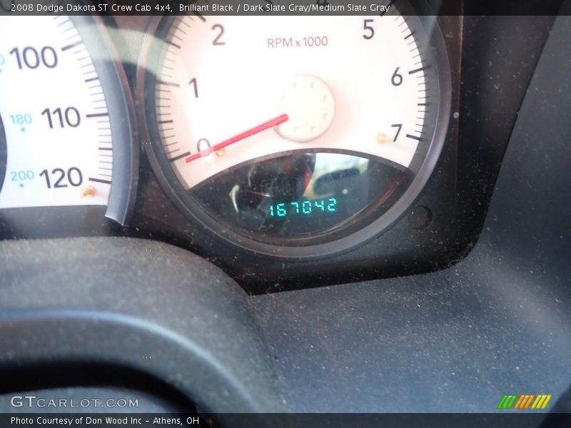 Brilliant Black / Dark Slate Gray/Medium Slate Gray 2008 Dodge Dakota ST Crew Cab 4x4