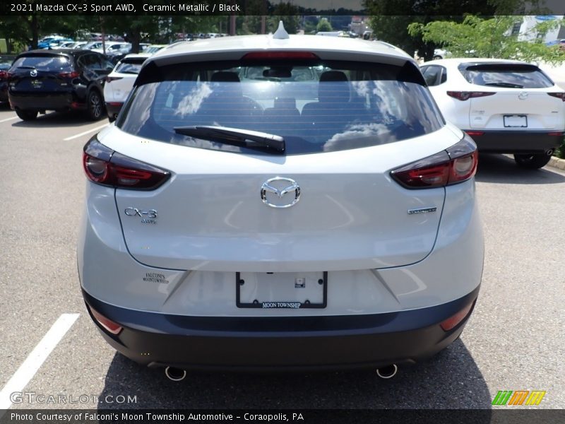 Ceramic Metallic / Black 2021 Mazda CX-3 Sport AWD