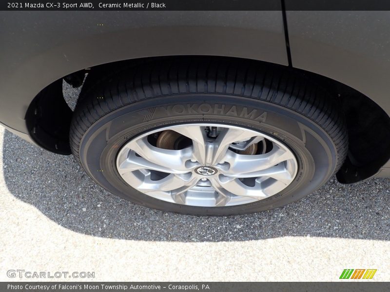 Ceramic Metallic / Black 2021 Mazda CX-3 Sport AWD