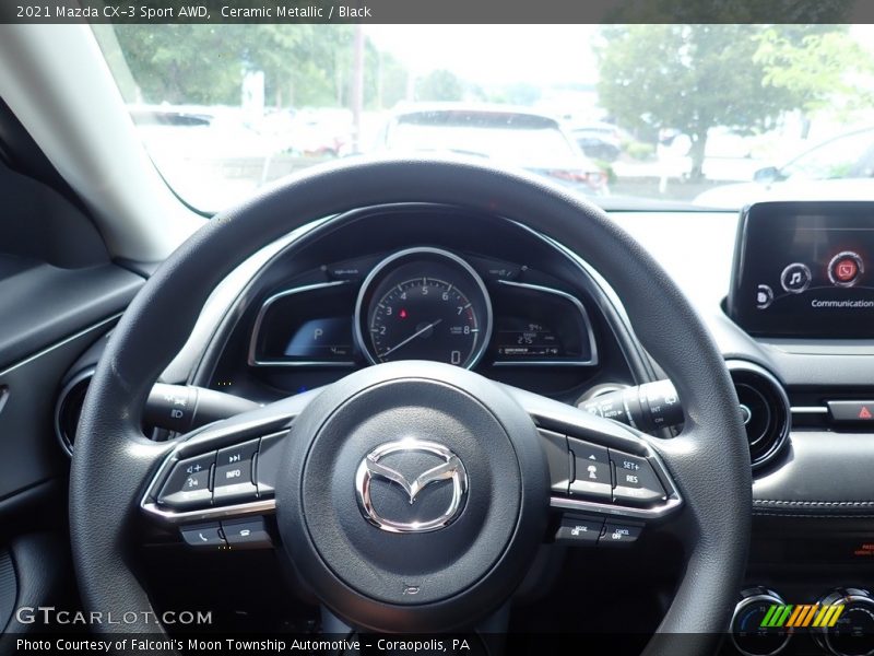 Ceramic Metallic / Black 2021 Mazda CX-3 Sport AWD