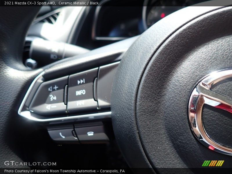 Ceramic Metallic / Black 2021 Mazda CX-3 Sport AWD