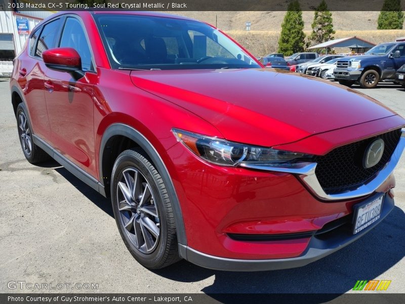 Soul Red Crystal Metallic / Black 2018 Mazda CX-5 Touring