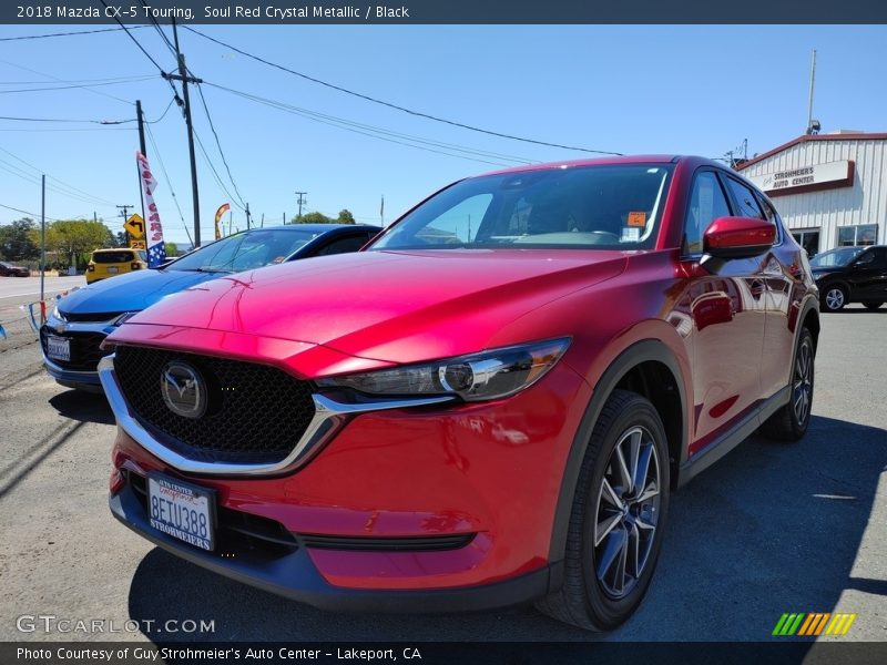 Soul Red Crystal Metallic / Black 2018 Mazda CX-5 Touring