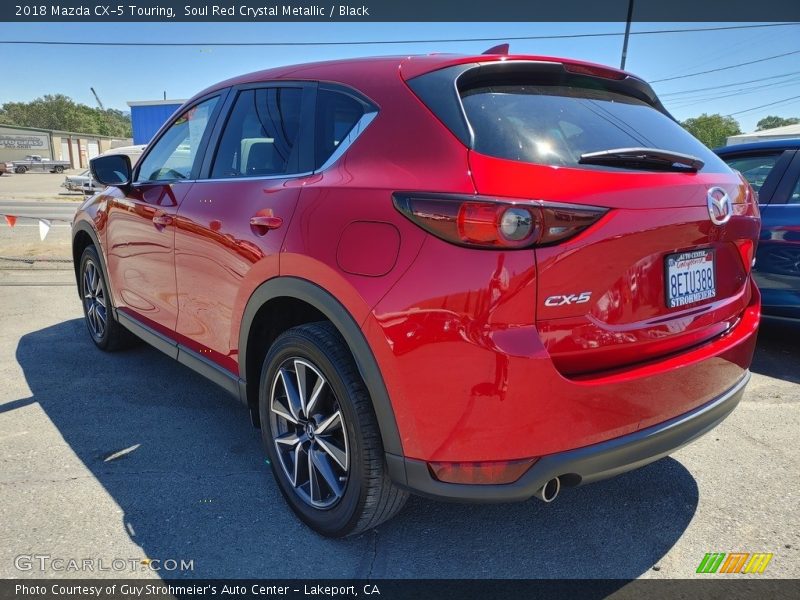 Soul Red Crystal Metallic / Black 2018 Mazda CX-5 Touring