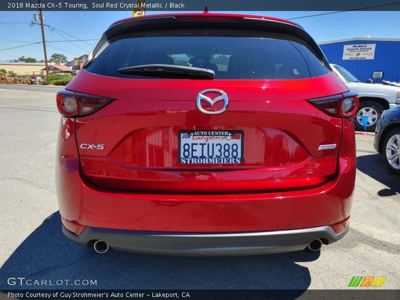 Soul Red Crystal Metallic / Black 2018 Mazda CX-5 Touring