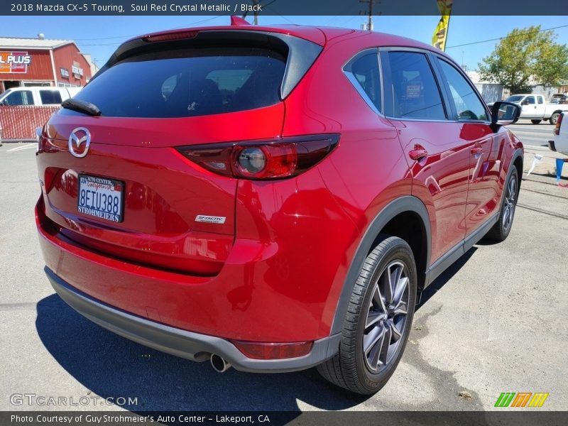 Soul Red Crystal Metallic / Black 2018 Mazda CX-5 Touring