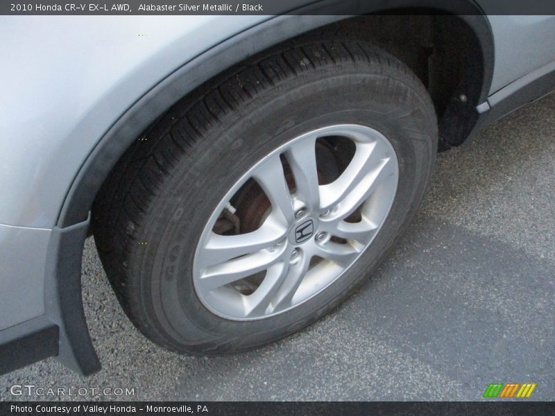 Alabaster Silver Metallic / Black 2010 Honda CR-V EX-L AWD