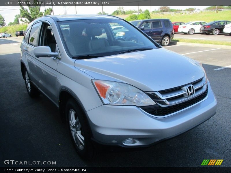 Alabaster Silver Metallic / Black 2010 Honda CR-V EX-L AWD