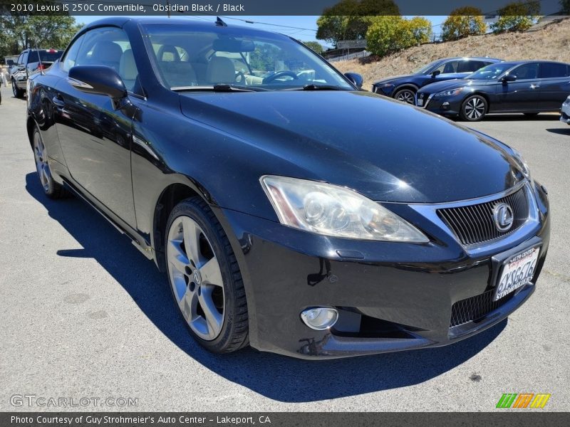 Obsidian Black / Black 2010 Lexus IS 250C Convertible