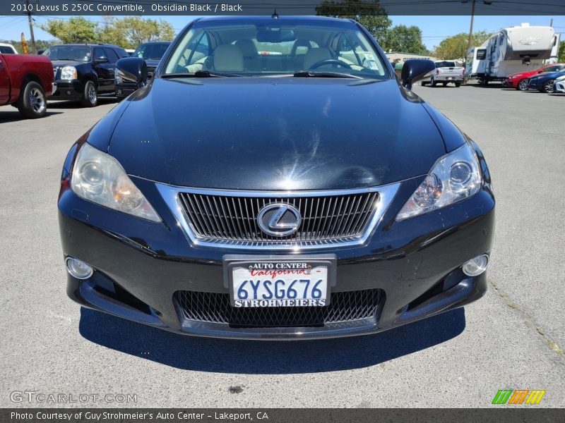 Obsidian Black / Black 2010 Lexus IS 250C Convertible
