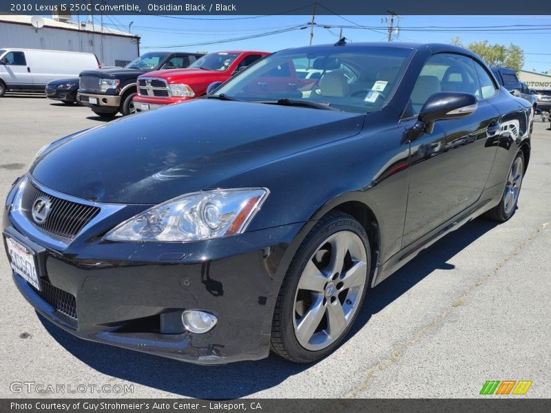 Obsidian Black / Black 2010 Lexus IS 250C Convertible