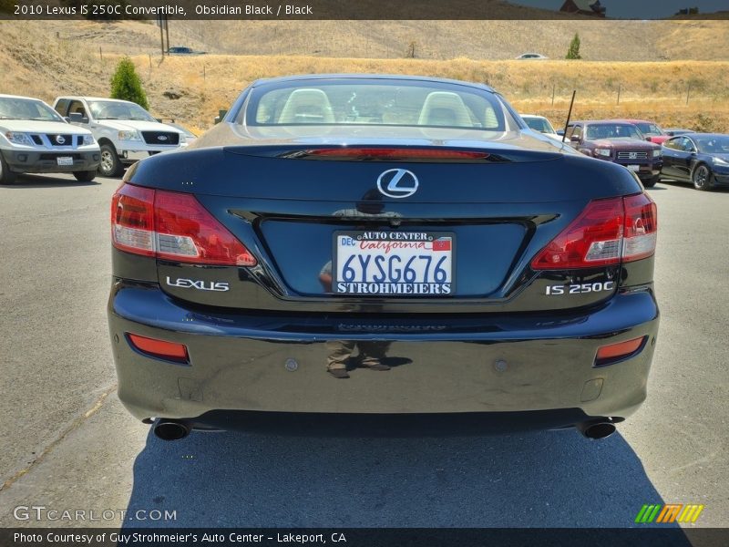 Obsidian Black / Black 2010 Lexus IS 250C Convertible