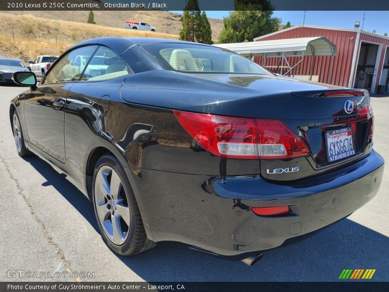 Obsidian Black / Black 2010 Lexus IS 250C Convertible