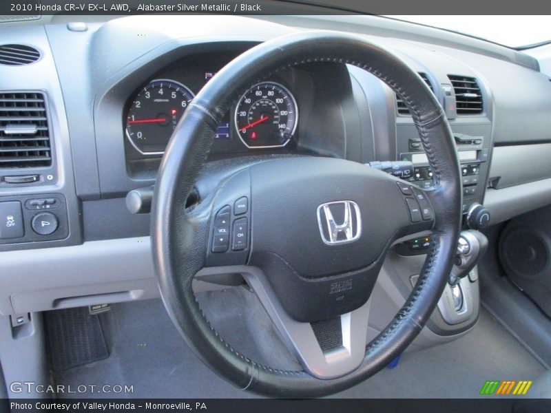 Alabaster Silver Metallic / Black 2010 Honda CR-V EX-L AWD