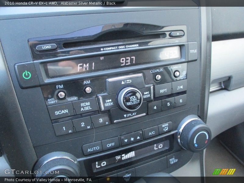 Alabaster Silver Metallic / Black 2010 Honda CR-V EX-L AWD