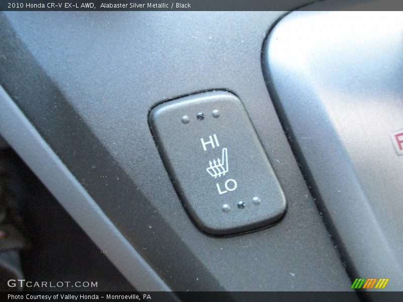 Alabaster Silver Metallic / Black 2010 Honda CR-V EX-L AWD