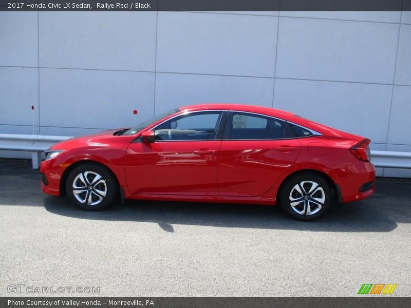 Rallye Red / Black 2017 Honda Civic LX Sedan