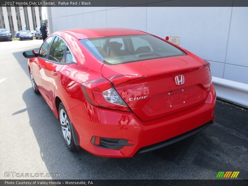 Rallye Red / Black 2017 Honda Civic LX Sedan