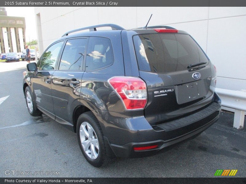 Crystal Black Silica / Gray 2015 Subaru Forester 2.5i Premium