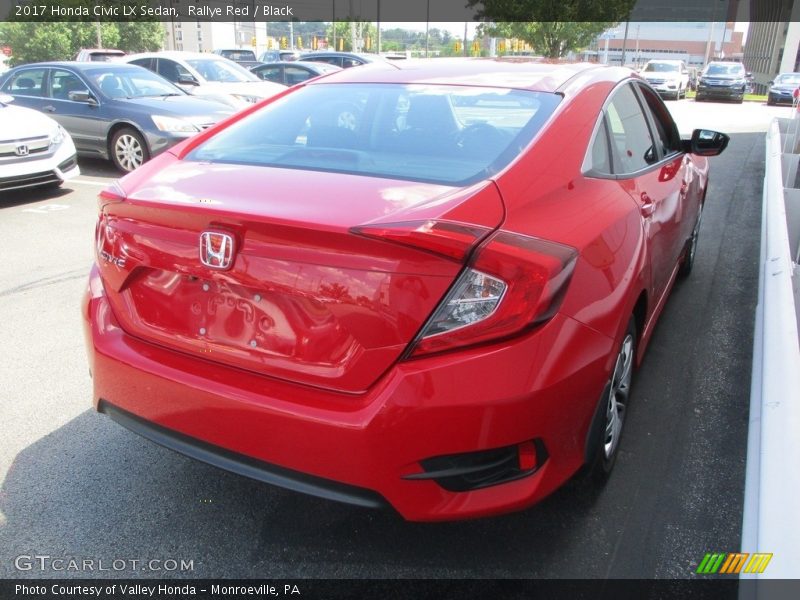 Rallye Red / Black 2017 Honda Civic LX Sedan