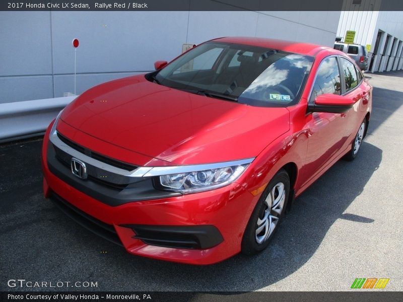 Rallye Red / Black 2017 Honda Civic LX Sedan