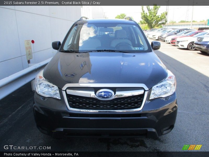 Crystal Black Silica / Gray 2015 Subaru Forester 2.5i Premium