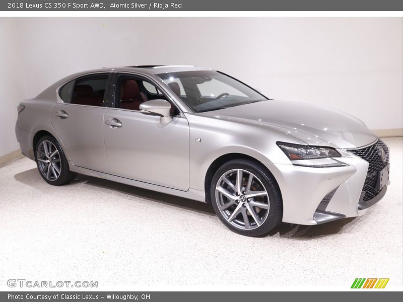 Atomic Silver / Rioja Red 2018 Lexus GS 350 F Sport AWD