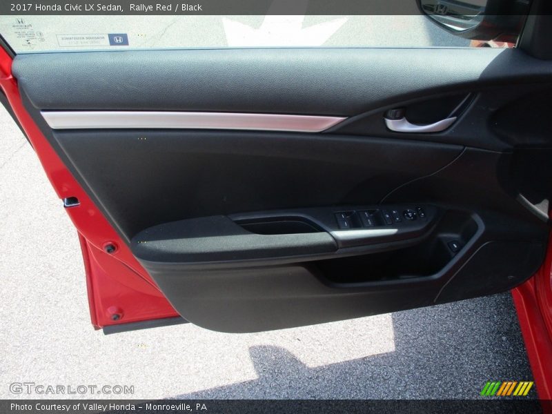 Rallye Red / Black 2017 Honda Civic LX Sedan