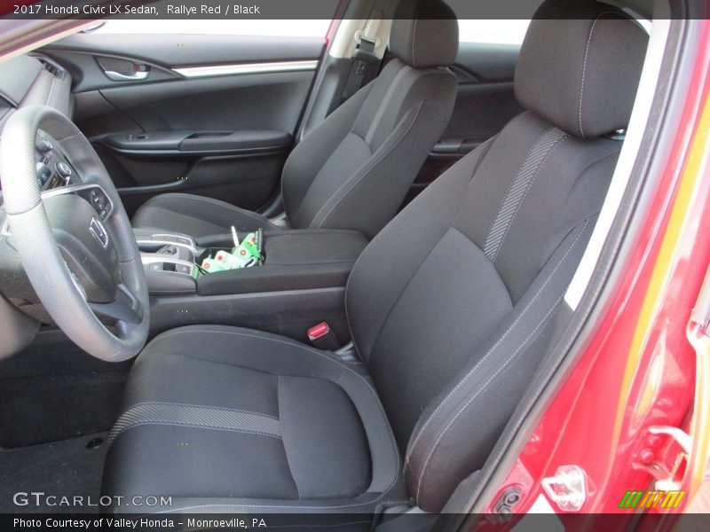 Rallye Red / Black 2017 Honda Civic LX Sedan