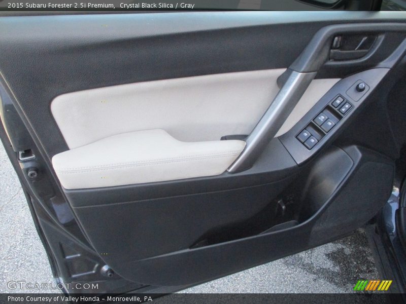 Crystal Black Silica / Gray 2015 Subaru Forester 2.5i Premium