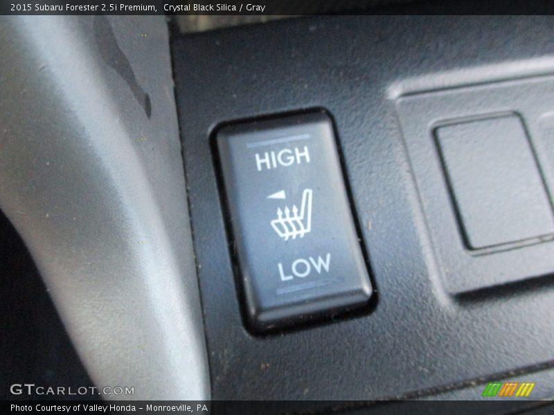 Crystal Black Silica / Gray 2015 Subaru Forester 2.5i Premium