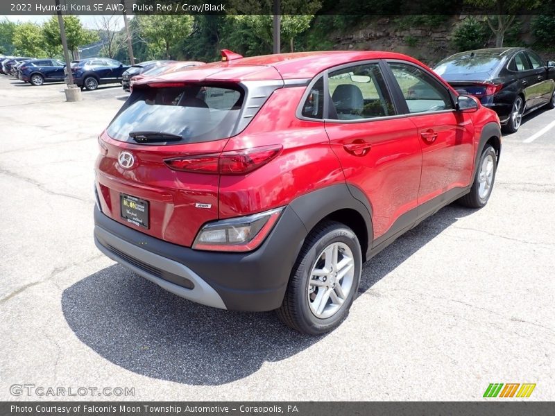 Pulse Red / Gray/Black 2022 Hyundai Kona SE AWD