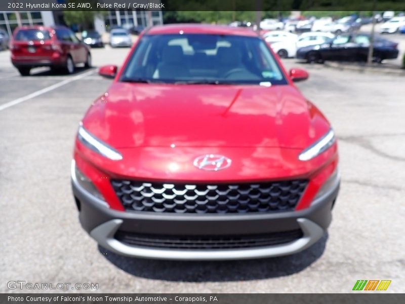 Pulse Red / Gray/Black 2022 Hyundai Kona SE AWD