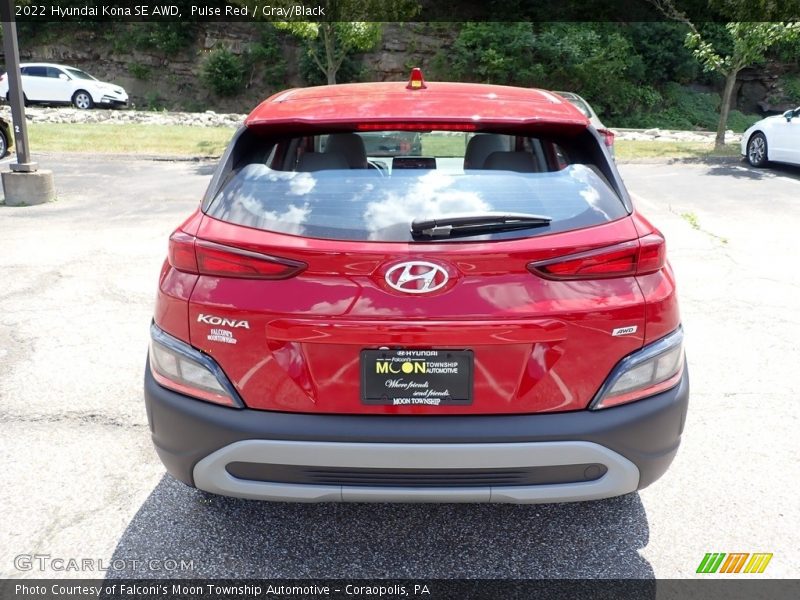 Pulse Red / Gray/Black 2022 Hyundai Kona SE AWD