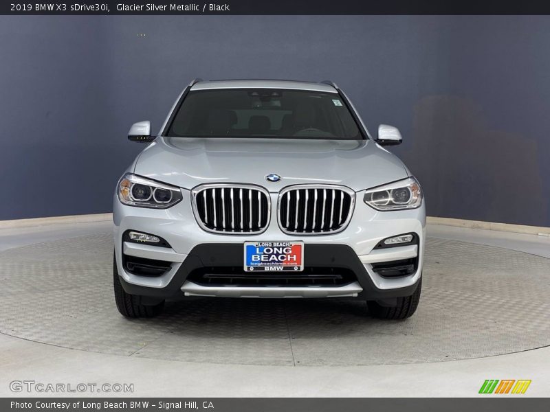Glacier Silver Metallic / Black 2019 BMW X3 sDrive30i