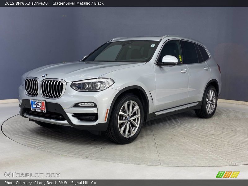 Glacier Silver Metallic / Black 2019 BMW X3 sDrive30i