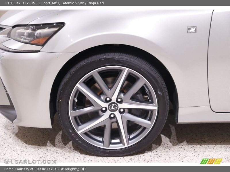 Atomic Silver / Rioja Red 2018 Lexus GS 350 F Sport AWD