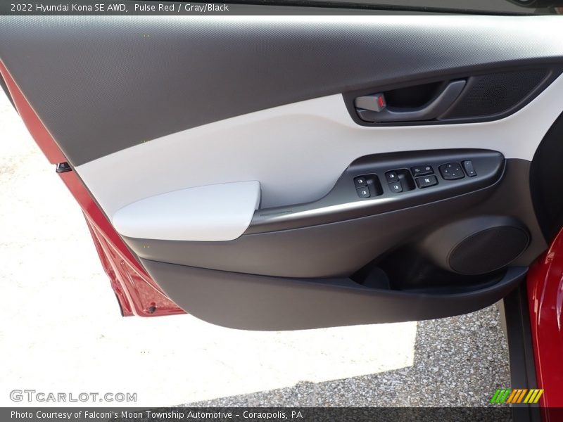 Pulse Red / Gray/Black 2022 Hyundai Kona SE AWD
