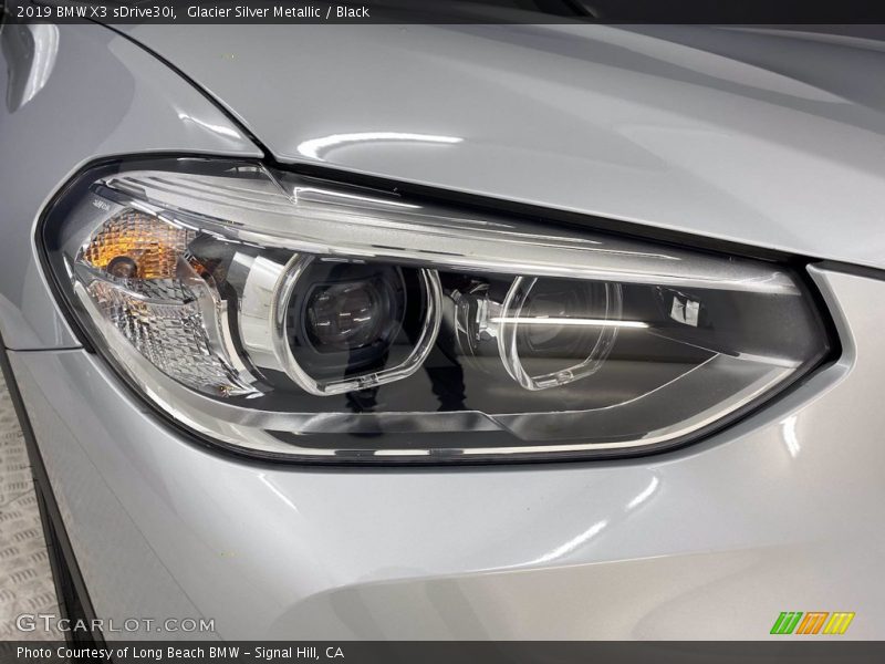 Glacier Silver Metallic / Black 2019 BMW X3 sDrive30i